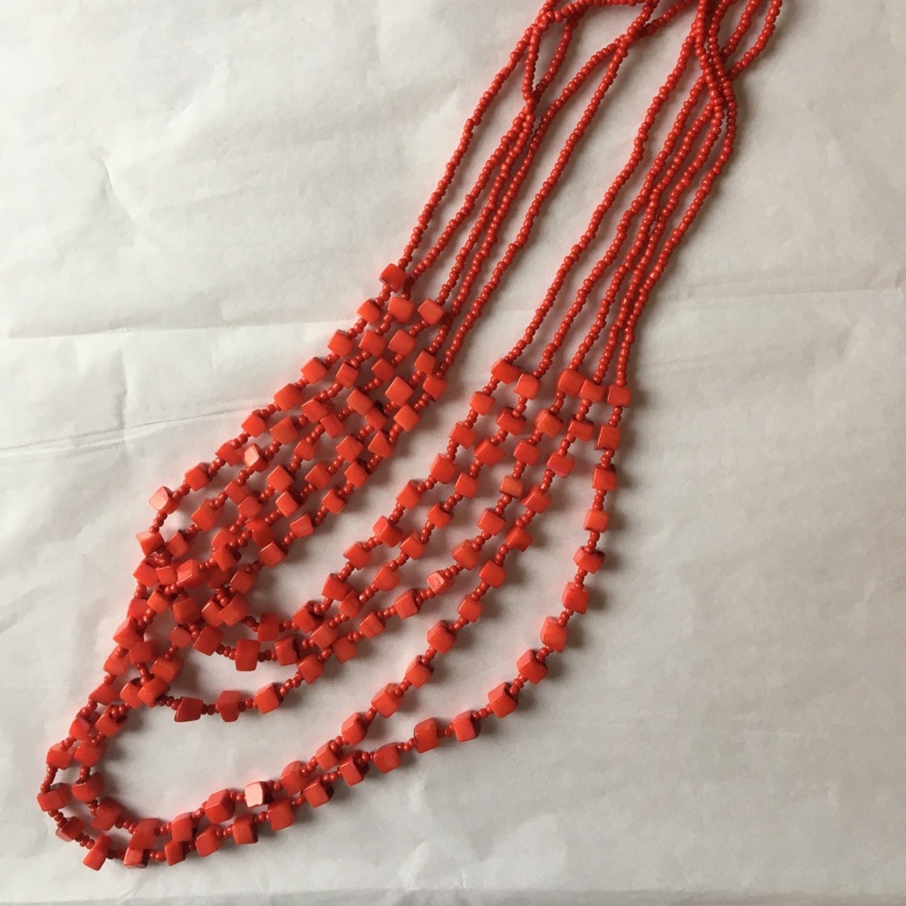 Ladies red necklace